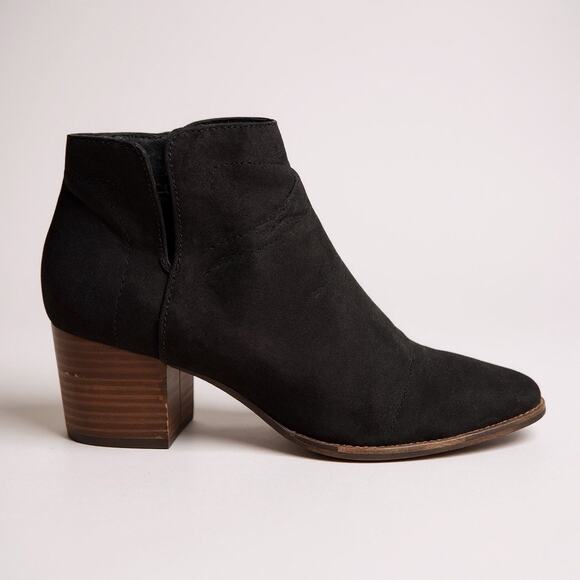 Lucky Brand Women’s Suede Leather Booties a black 7 - Picture 1 of 7
